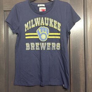 '47 Milwaukee Brewers new womens‎ navy tshirt Small